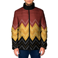 Kaokao Maori Tukutuku Inspired New Zealand Padded Jacket LT14 Men Multicolor - Polynesian Pride