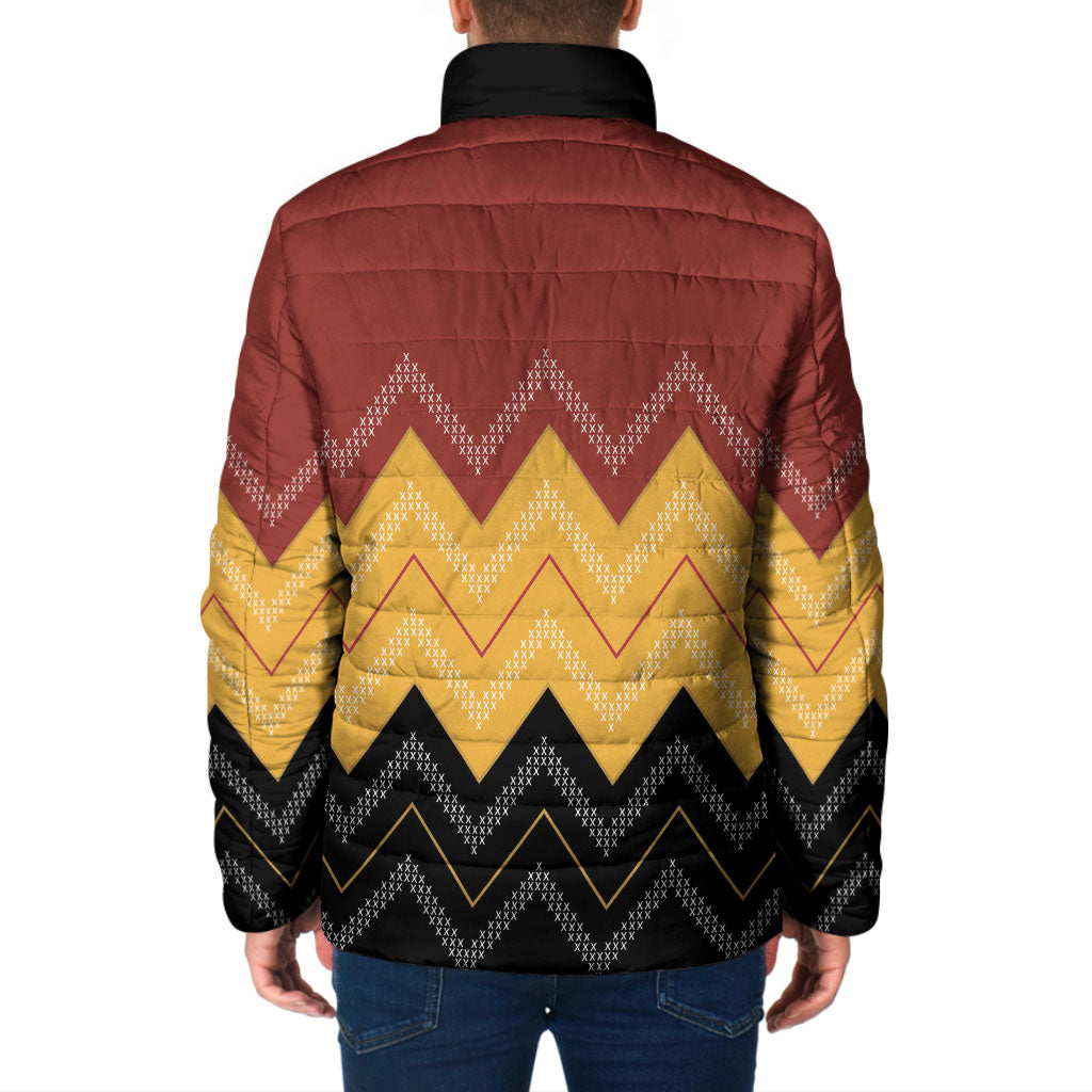 Kaokao Maori Tukutuku Inspired New Zealand Padded Jacket LT14 - Polynesian Pride