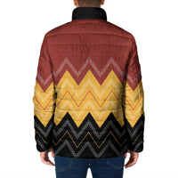 Kaokao Maori Tukutuku Inspired New Zealand Padded Jacket LT14 - Polynesian Pride