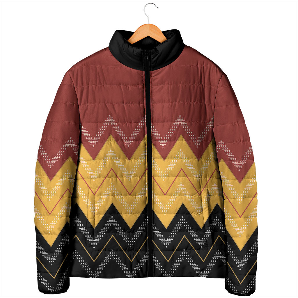 Kaokao Maori Tukutuku Inspired New Zealand Padded Jacket LT14 - Polynesian Pride