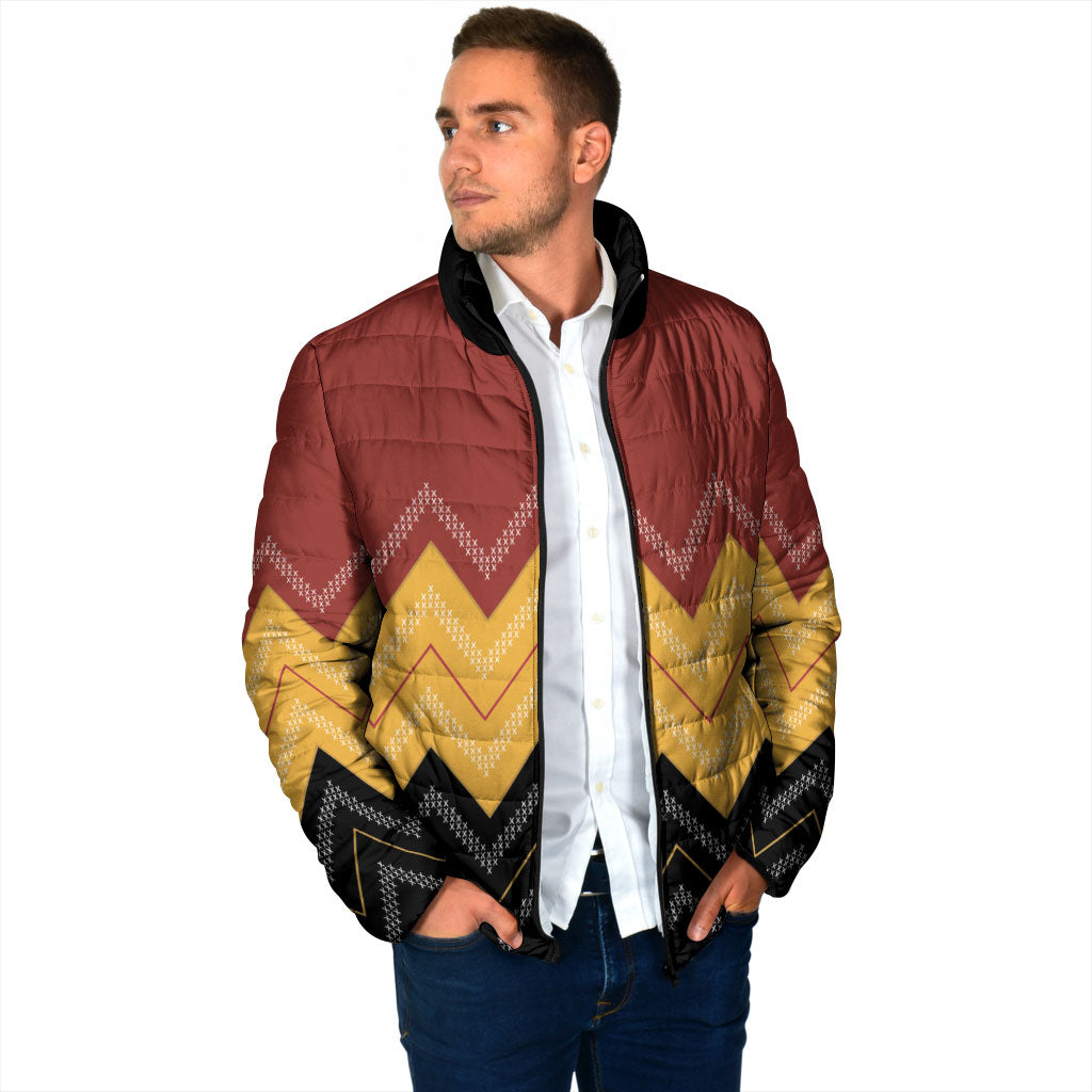 Kaokao Maori Tukutuku Inspired New Zealand Padded Jacket LT14 - Polynesian Pride