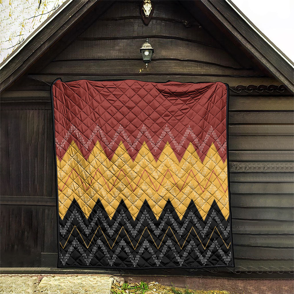 Kaokao Maori Tukutuku Inspired New Zealand Quilt LT14 - Polynesian Pride