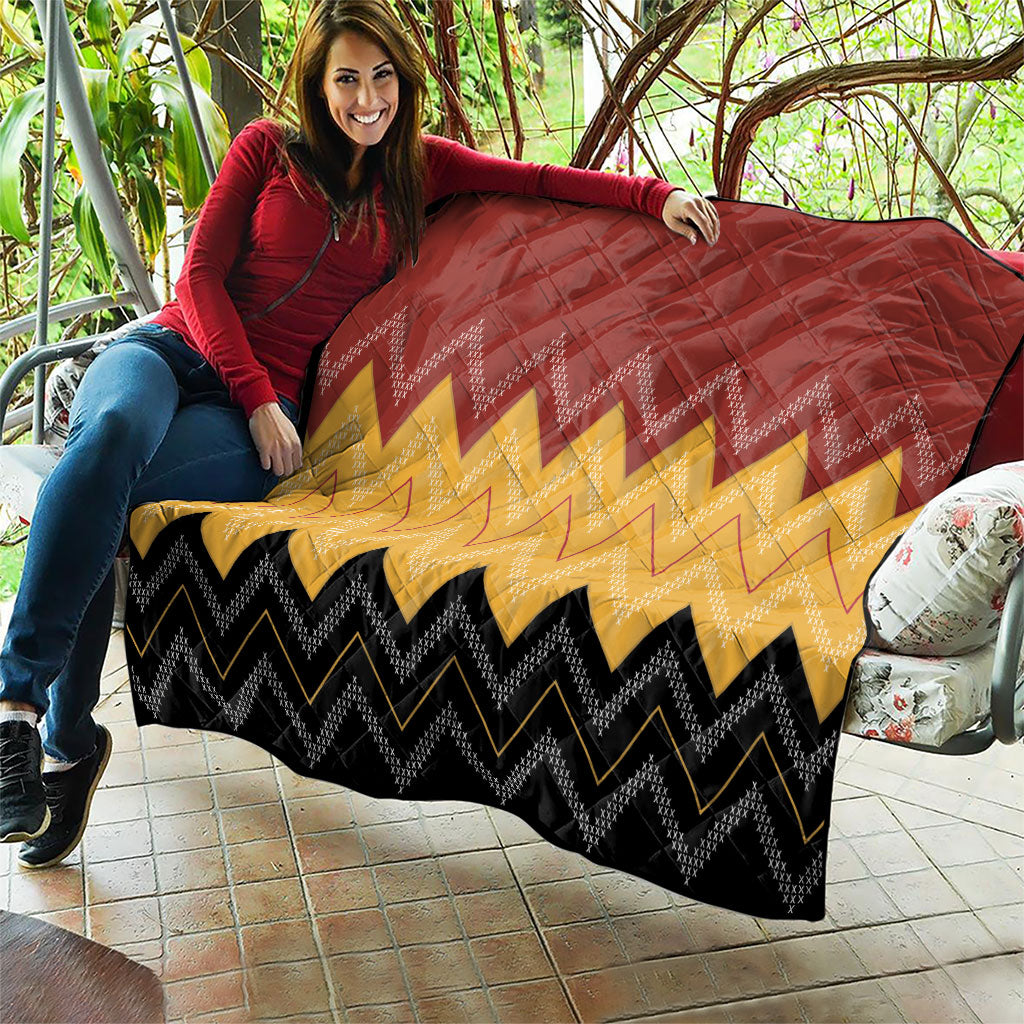 Kaokao Maori Tukutuku Inspired New Zealand Quilt LT14 - Polynesian Pride
