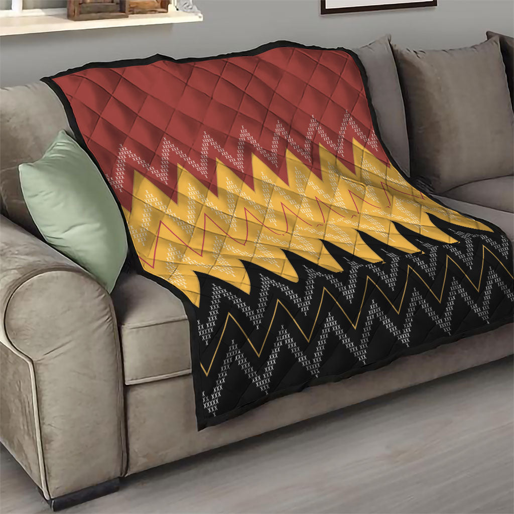 Kaokao Maori Tukutuku Inspired New Zealand Quilt LT14 - Polynesian Pride