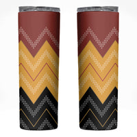 Kaokao Maori Tukutuku Inspired New Zealand Skinny Tumbler LT14 Multicolor - Polynesian Pride