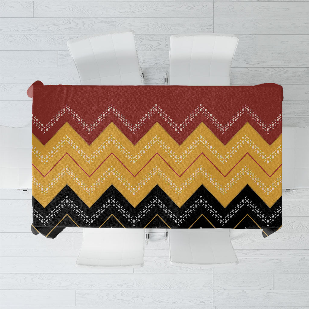 Kaokao Maori Tukutuku Inspired New Zealand Tablecloth LT14 Multicolor - Polynesian Pride