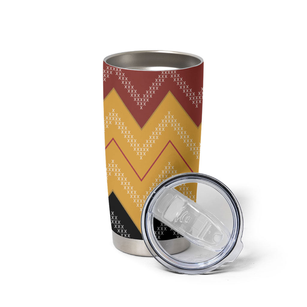 Kaokao Maori Tukutuku Inspired New Zealand Tumbler Cup LT14 - Polynesian Pride