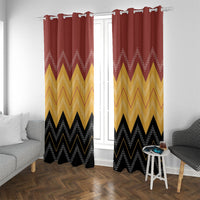 Kaokao Maori Tukutuku Inspired New Zealand Window Curtain LT14 With Grommets Multicolor - Polynesian Pride