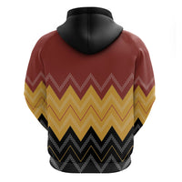 Kaokao Maori Tukutuku Inspired New Zealand Zip Hoodie LT14 - Polynesian Pride