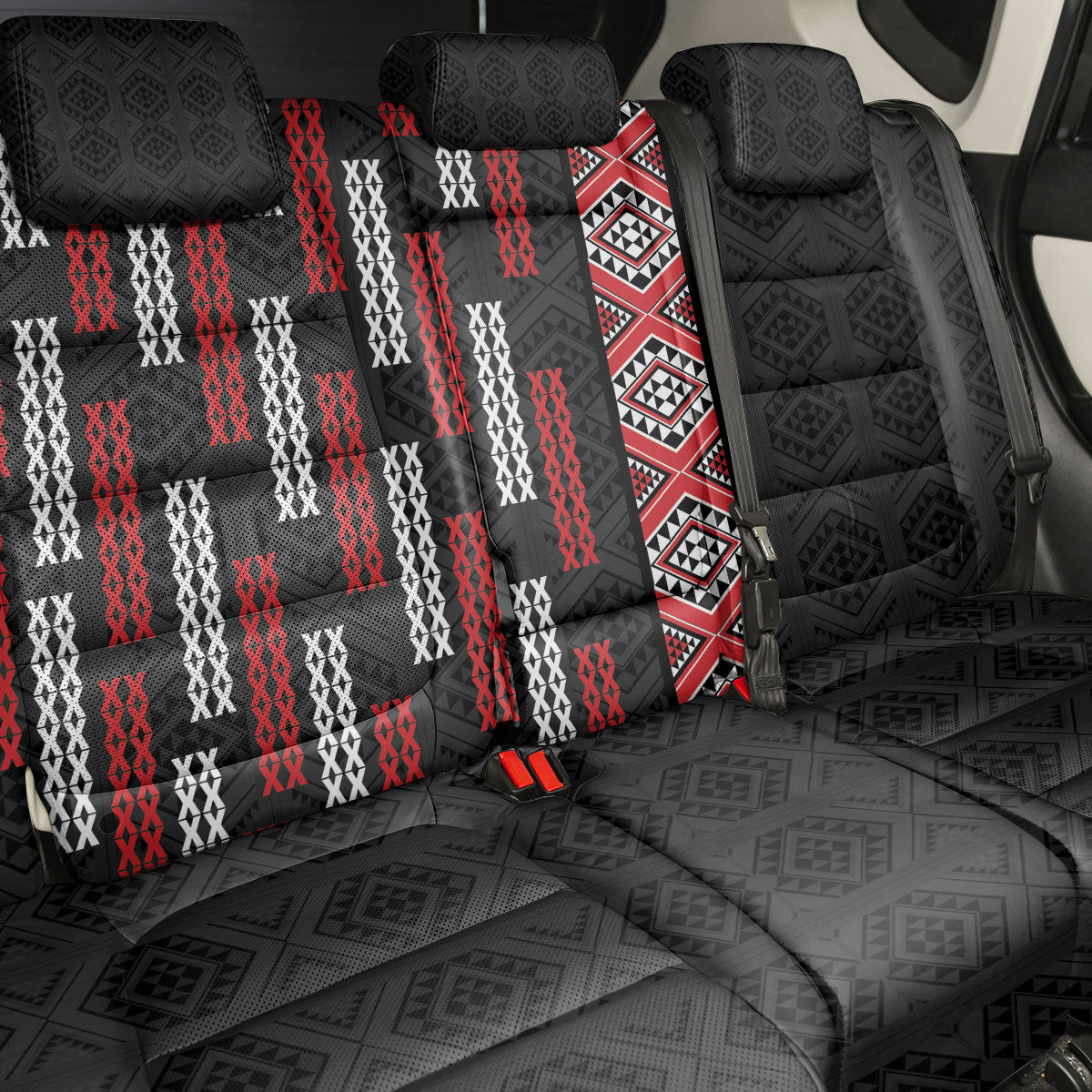 Roimata Toroa Maori Taniko Inspired New Zealand Back Car Seat Cover LT14 - Polynesian Pride