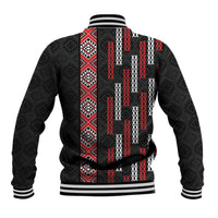 Roimata Toroa Maori Taniko Inspired New Zealand Baseball Jacket LT14 - Polynesian Pride