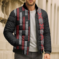 Roimata Toroa Maori Taniko Inspired New Zealand Bomber Puffer Jacket LT14 - Polynesian Pride