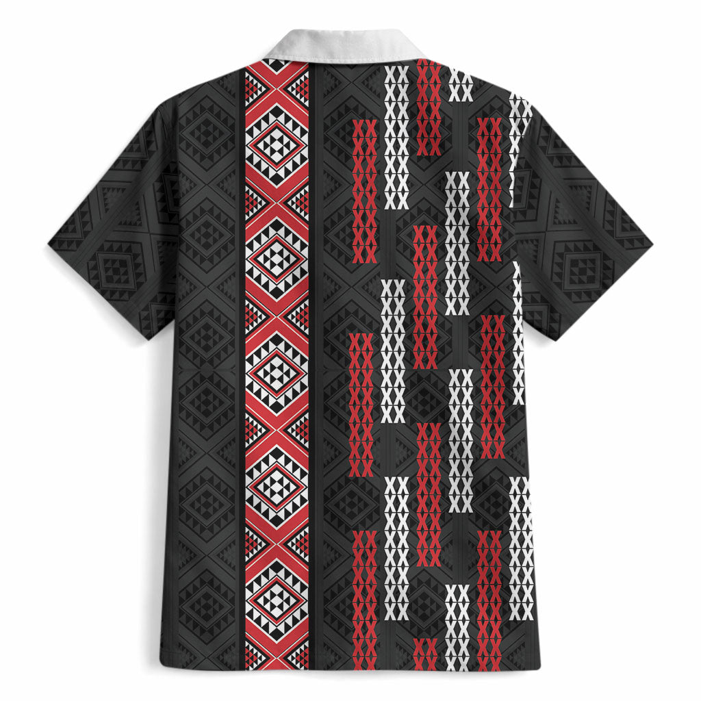 Roimata Toroa Maori Taniko Inspired New Zealand Hawaiian Shirt LT14 - Polynesian Pride