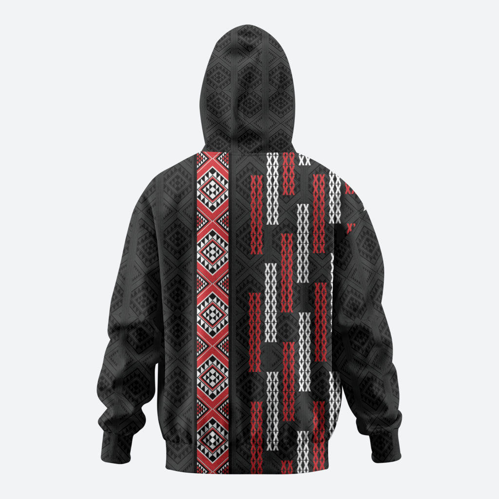 Roimata Toroa Maori Taniko Inspired New Zealand Hoodie LT14 - Polynesian Pride