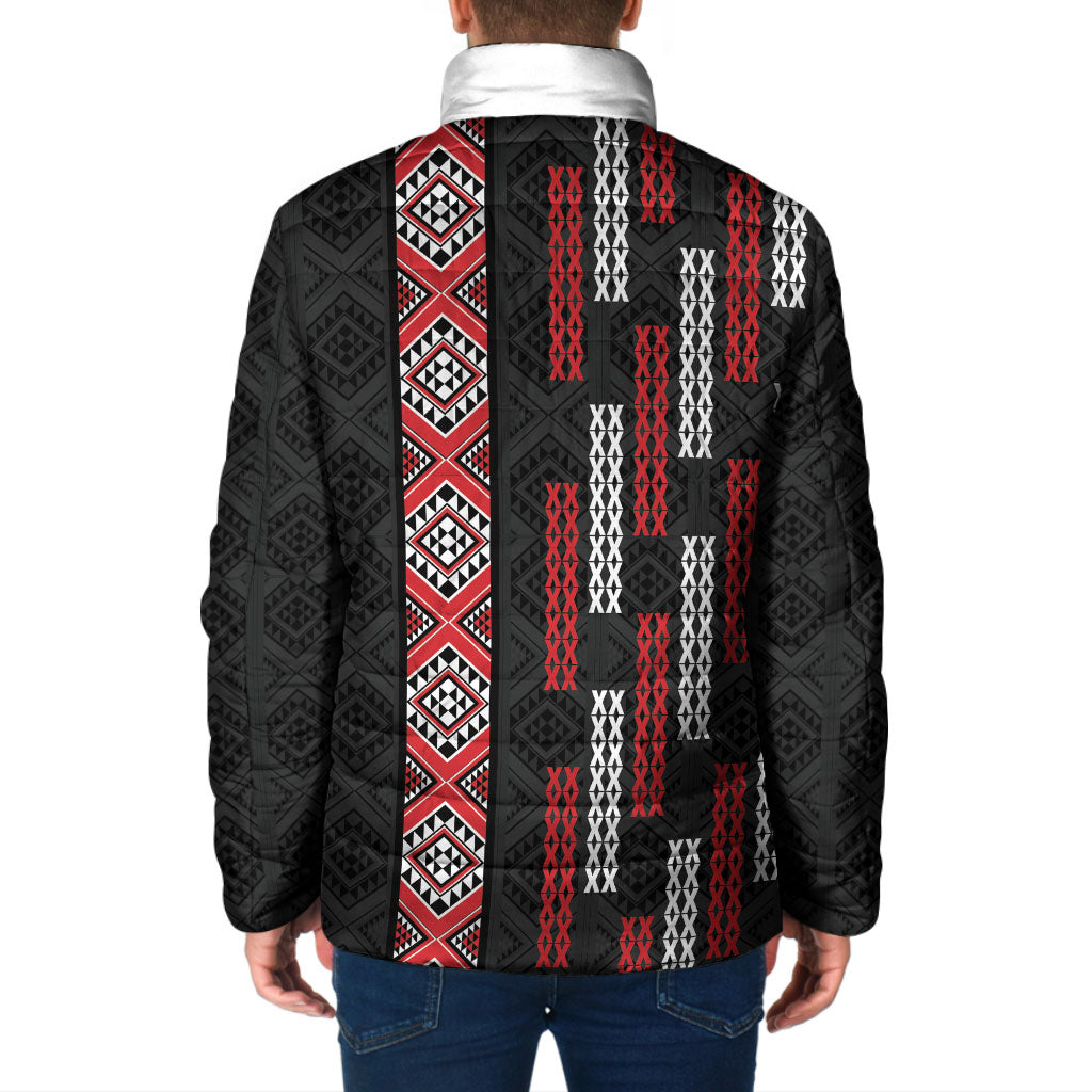 Roimata Toroa Maori Taniko Inspired New Zealand Padded Jacket LT14 - Polynesian Pride