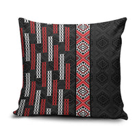 Roimata Toroa Maori Taniko Inspired New Zealand Pillow Cover LT14 Black - Polynesian Pride