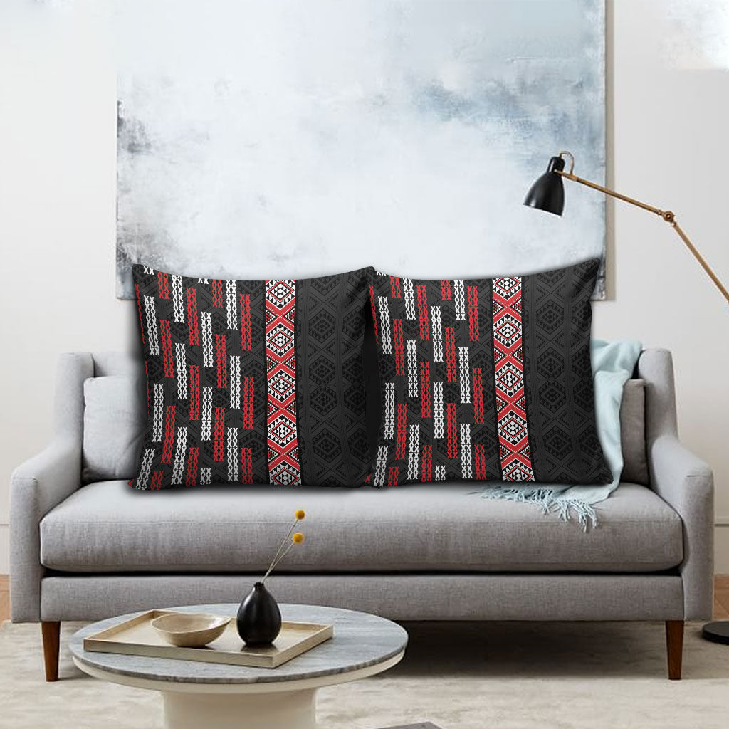 Roimata Toroa Maori Taniko Inspired New Zealand Pillow Cover LT14 - Polynesian Pride