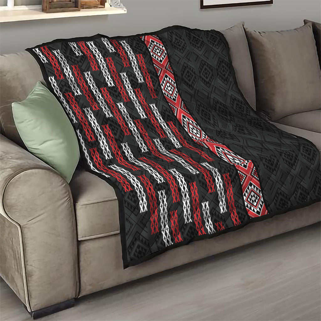 Roimata Toroa Maori Taniko Inspired New Zealand Quilt LT14 - Polynesian Pride