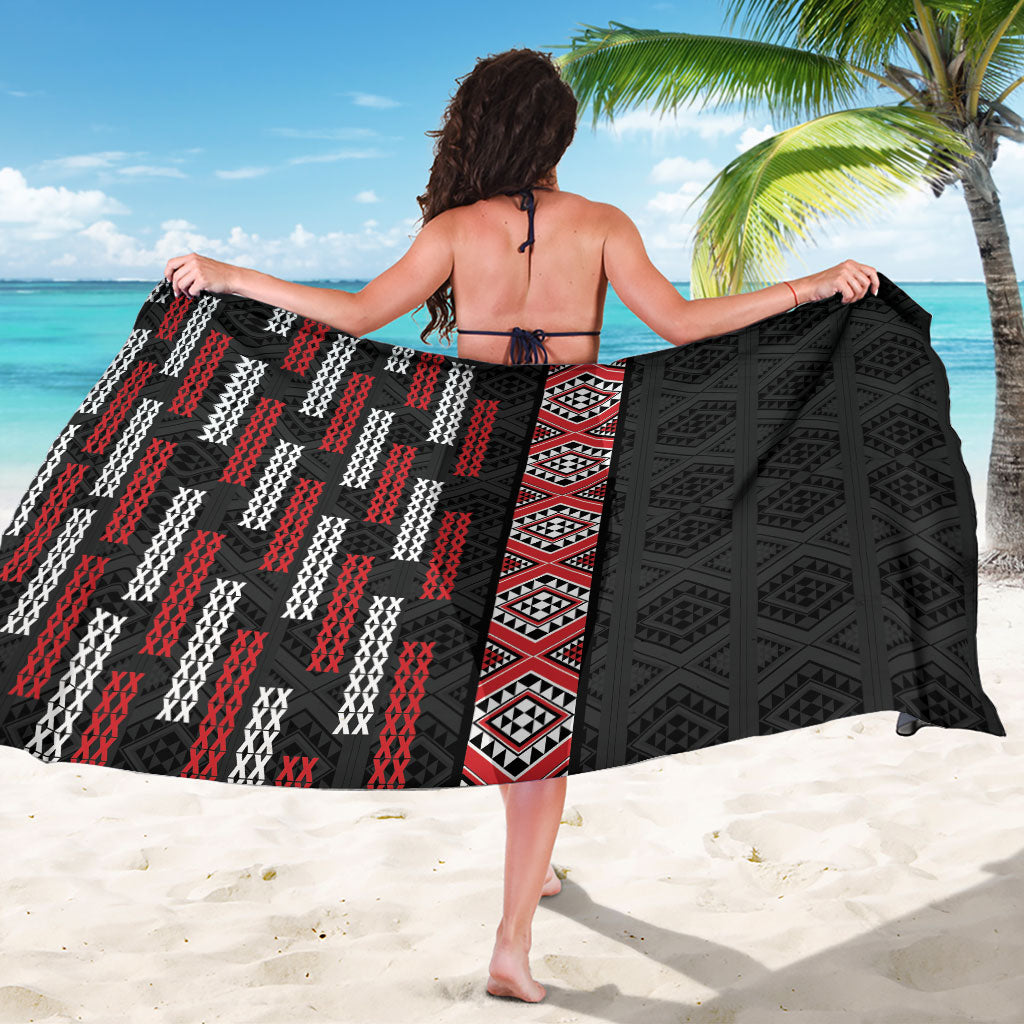 Roimata Toroa Maori Taniko Inspired New Zealand Sarong LT14 - Polynesian Pride