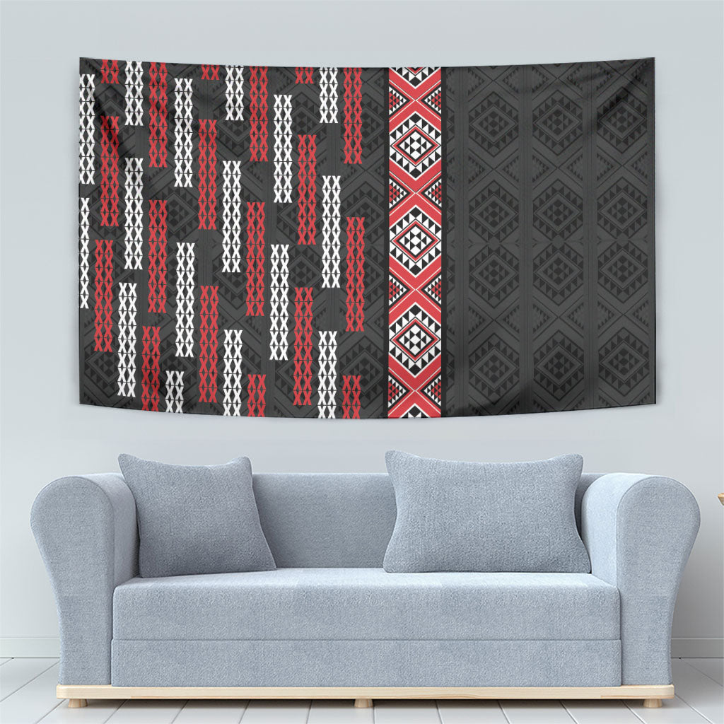 Roimata Toroa Maori Taniko Inspired New Zealand Tapestry LT14 - Polynesian Pride