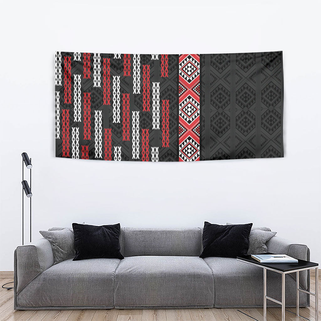 Roimata Toroa Maori Taniko Inspired New Zealand Tapestry LT14 - Polynesian Pride