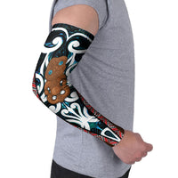 New Zealand Whakairo Arm Sleeves Tiki Maori Carving Taniko Motifs LT14 - Polynesian Pride