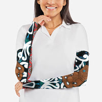 New Zealand Whakairo Arm Sleeves Tiki Maori Carving Taniko Motifs LT14 - Polynesian Pride