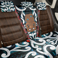 New Zealand Whakairo Back Car Seat Cover Tiki Maori Carving Taniko Motifs LT14 - Polynesian Pride