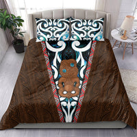 New Zealand Whakairo Bedding Set Tiki Maori Carving Taniko Motifs LT14 - Polynesian Pride