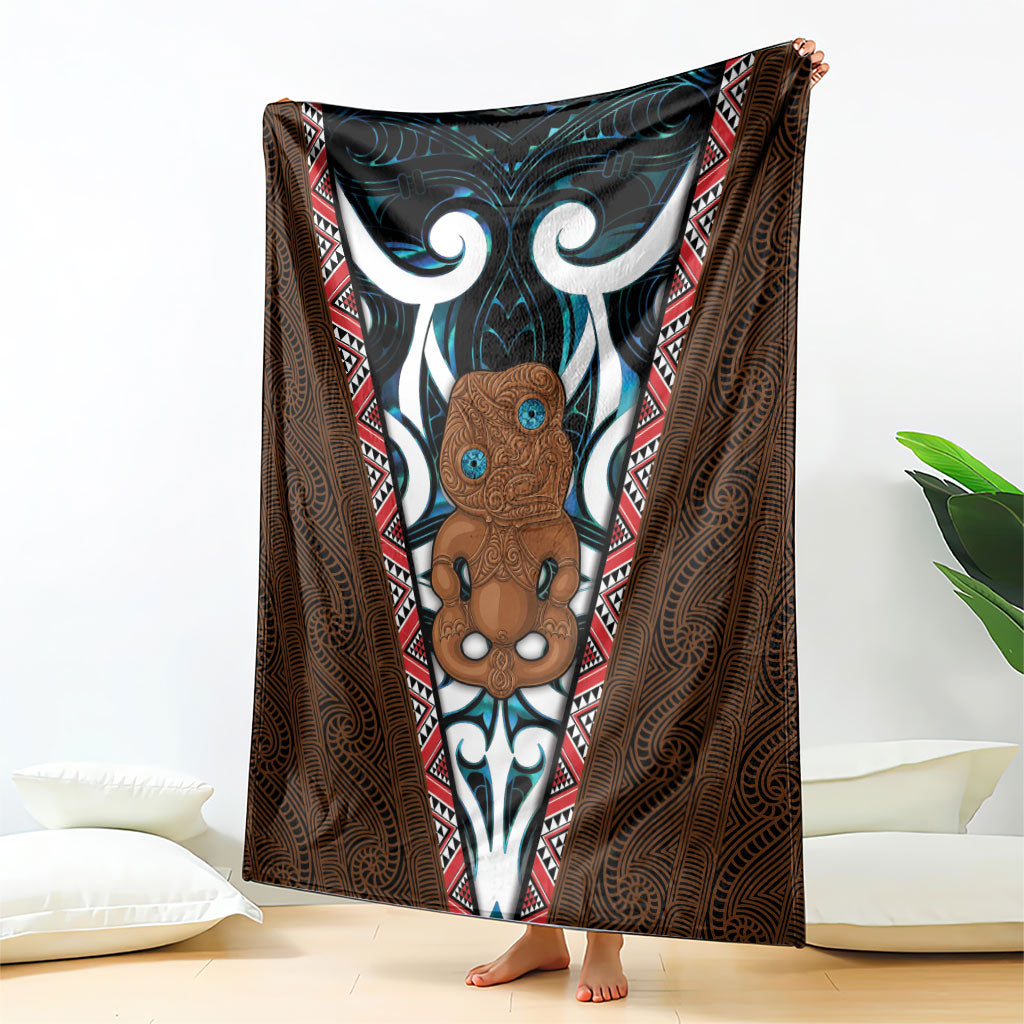 New Zealand Whakairo Blanket Tiki Maori Carving Taniko Motifs LT14 - Polynesian Pride
