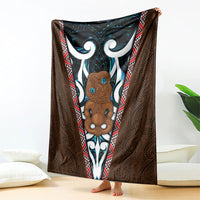 New Zealand Whakairo Blanket Tiki Maori Carving Taniko Motifs LT14 - Polynesian Pride