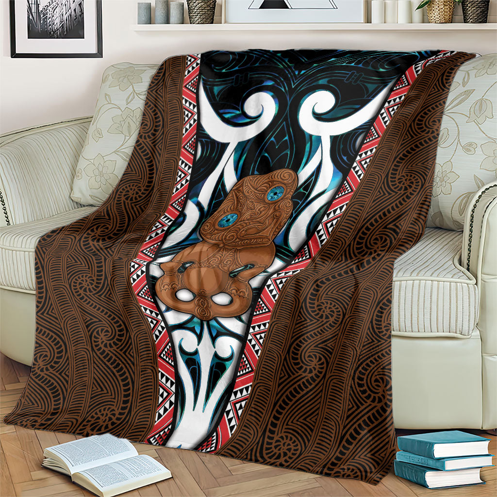 New Zealand Whakairo Blanket Tiki Maori Carving Taniko Motifs LT14 - Polynesian Pride