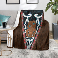 New Zealand Whakairo Blanket Tiki Maori Carving Taniko Motifs LT14 - Polynesian Pride