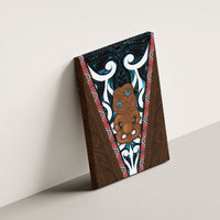 New Zealand Whakairo Canvas Wall Art Tiki Maori Carving Taniko Motifs LT14 - Polynesian Pride