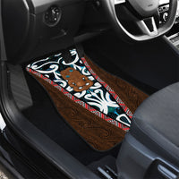 New Zealand Whakairo Car Mats Tiki Maori Carving Taniko Motifs LT14 - Polynesian Pride