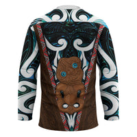 New Zealand Whakairo Hockey Jersey Tiki Maori Carving Taniko Motifs LT14 - Polynesian Pride