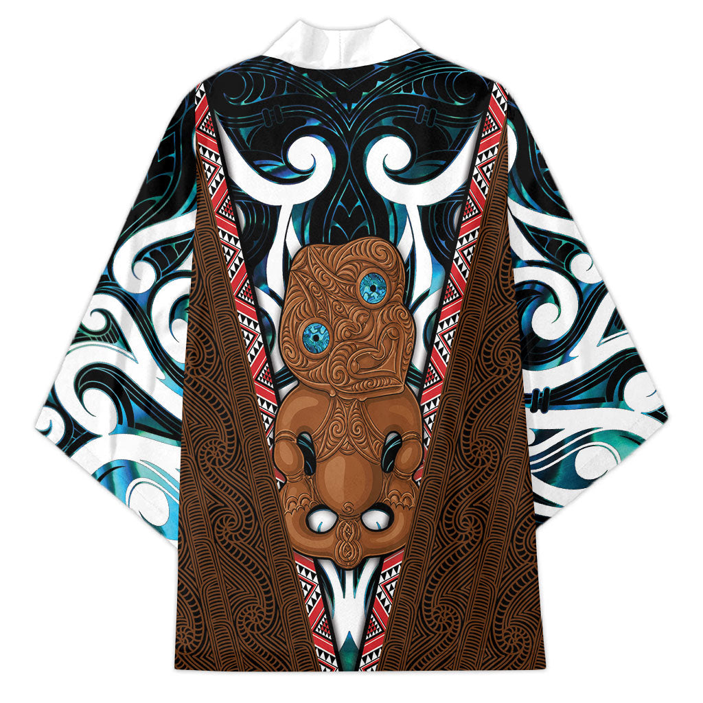 New Zealand Whakairo Kimono Tiki Maori Carving Taniko Motifs LT14 - Polynesian Pride