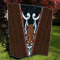 New Zealand Whakairo Quilt Tiki Maori Carving Taniko Motifs LT14 - Polynesian Pride