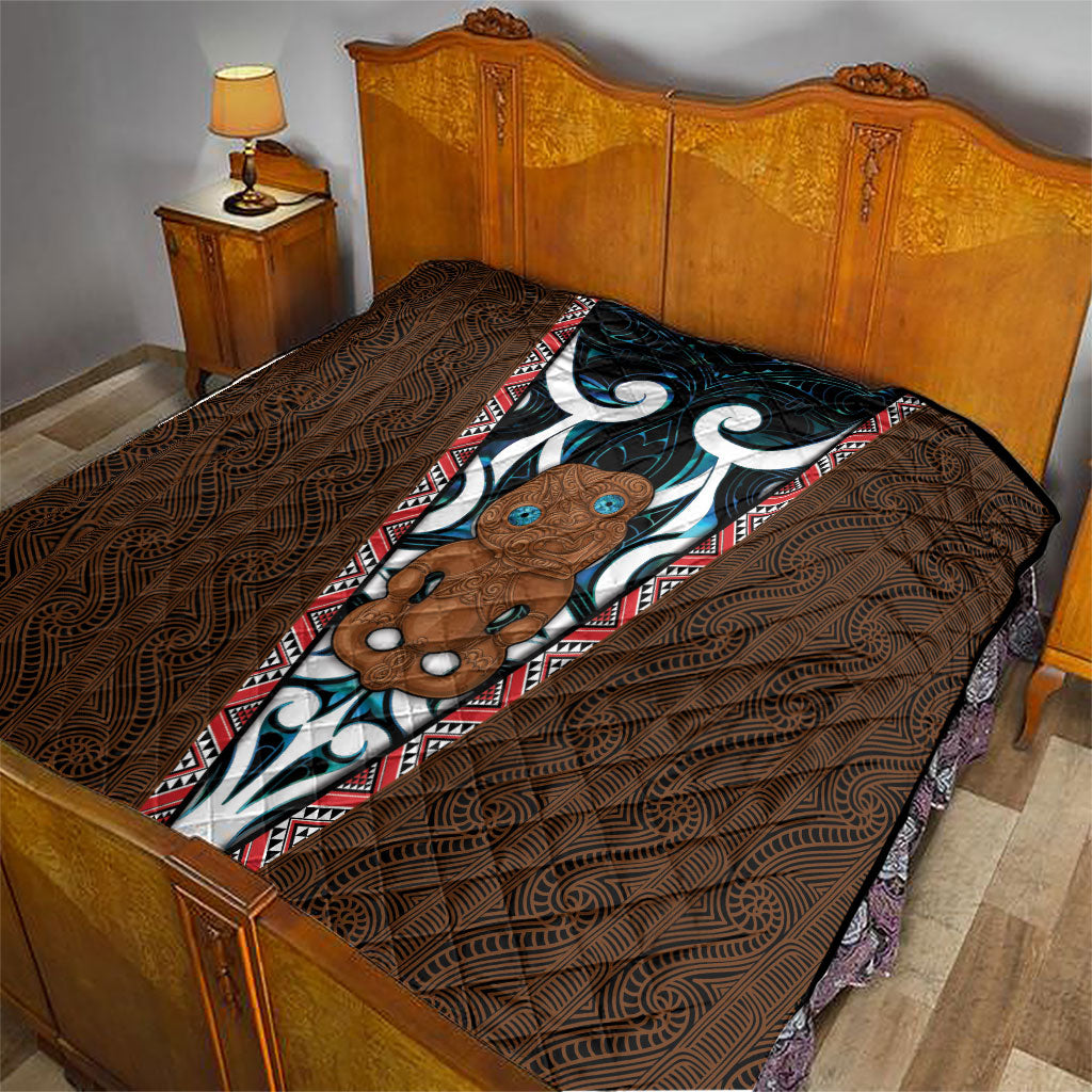 New Zealand Whakairo Quilt Tiki Maori Carving Taniko Motifs LT14 - Polynesian Pride