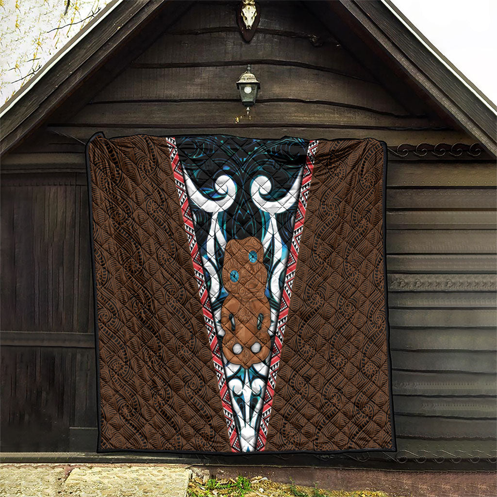 New Zealand Whakairo Quilt Tiki Maori Carving Taniko Motifs LT14 - Polynesian Pride
