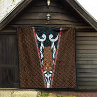 New Zealand Whakairo Quilt Tiki Maori Carving Taniko Motifs LT14 - Polynesian Pride