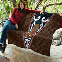 New Zealand Whakairo Quilt Tiki Maori Carving Taniko Motifs LT14 - Polynesian Pride