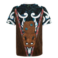 New Zealand Whakairo Rugby Jersey Tiki Maori Carving Taniko Motifs LT14 - Polynesian Pride