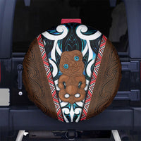 New Zealand Whakairo Spare Tire Cover Tiki Maori Carving Taniko Motifs LT14 No hole Multicolor - Polynesian Pride