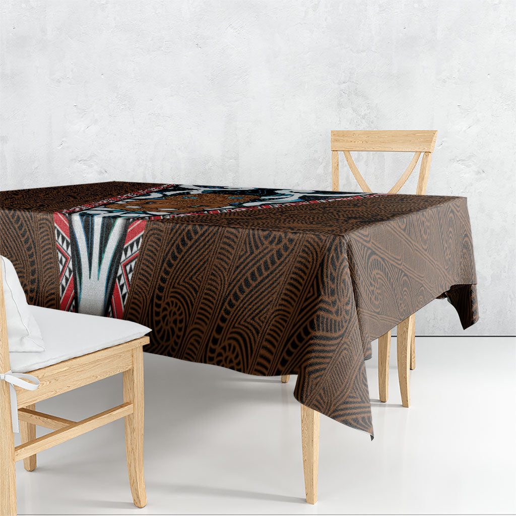 New Zealand Whakairo Tablecloth Tiki Maori Carving Taniko Motifs LT14 - Polynesian Pride