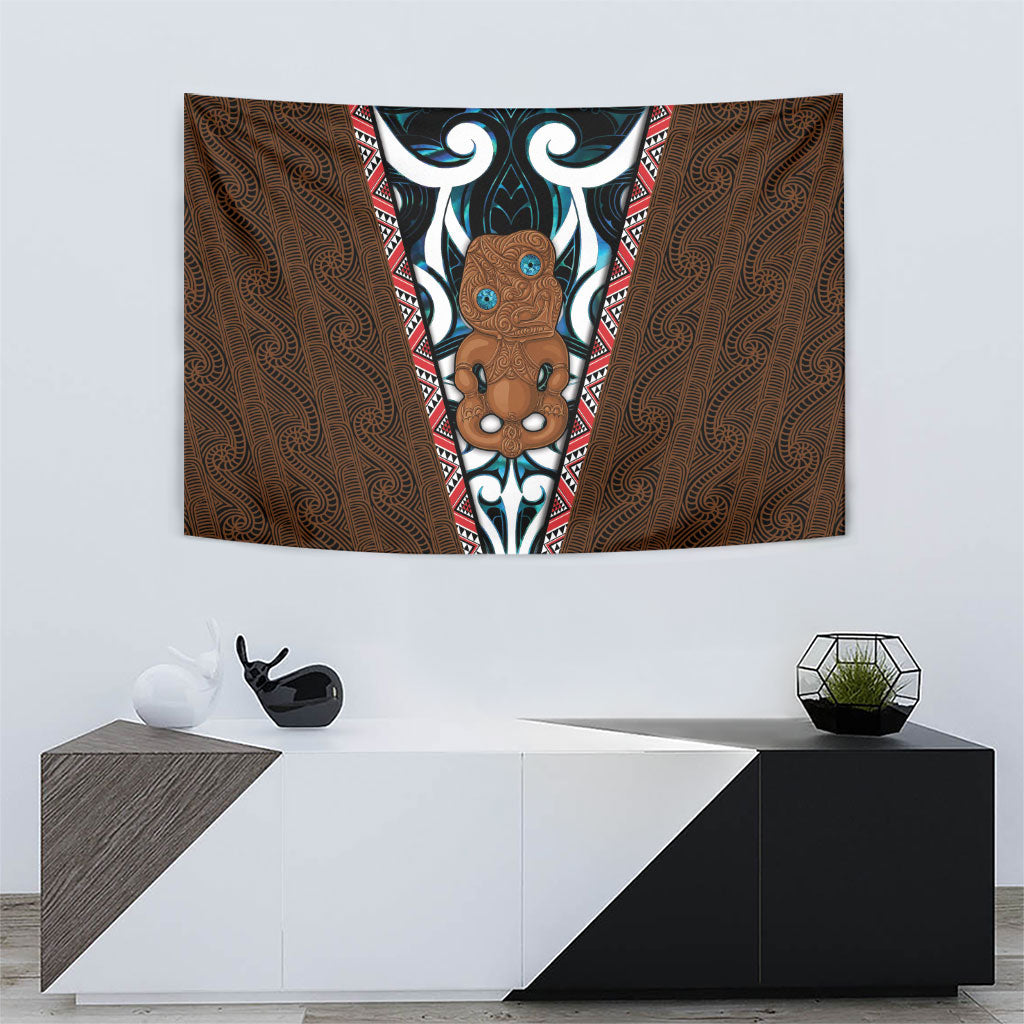 New Zealand Whakairo Tapestry Tiki Maori Carving Taniko Motifs LT14 - Polynesian Pride