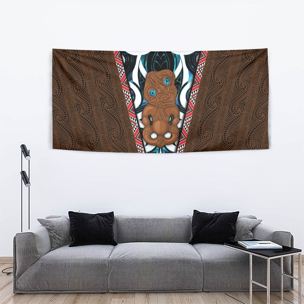New Zealand Whakairo Tapestry Tiki Maori Carving Taniko Motifs LT14 - Polynesian Pride
