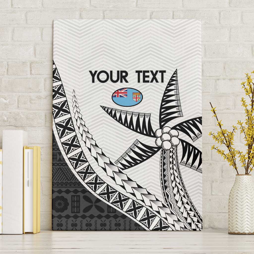 Custom Fiji Rugby Canvas Wall Art Go Champions Fijian Tapa Cloth