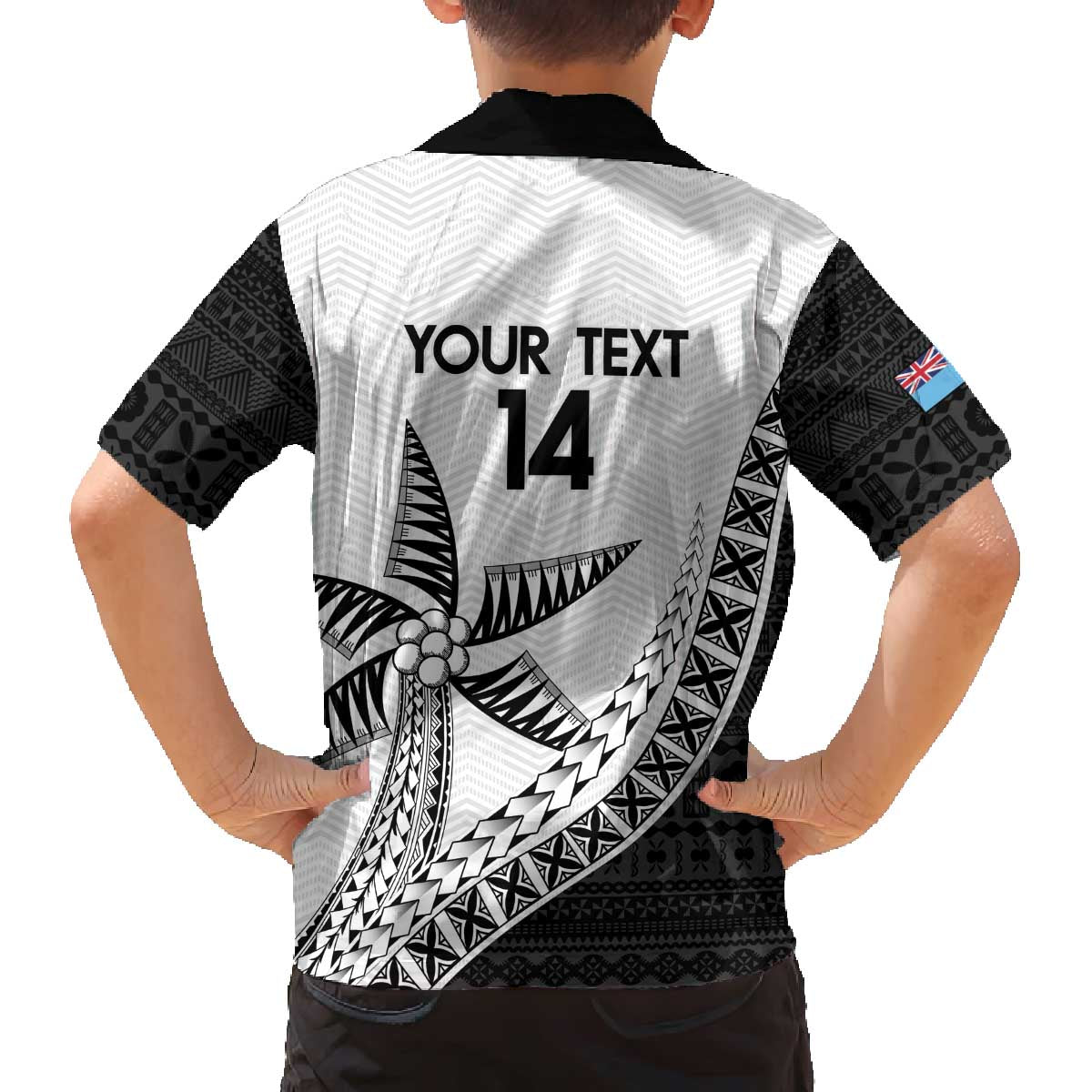 Custom Fiji Rugby Family Matching Off The Shoulder Long Sleeve Dress and Hawaiian Shirt Go Champions Fijian Tapa Cloth