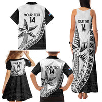Custom Fiji Rugby Family Matching Tank Maxi Dress and Hawaiian Shirt Go Champions Fijian Tapa Cloth LT14 - Polynesian Pride